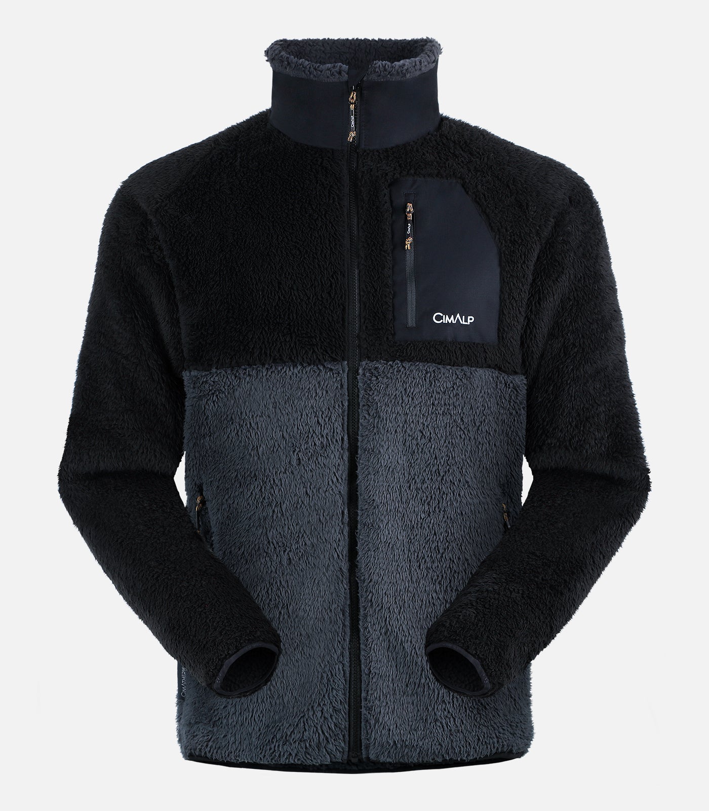 cimalp-refuge-2h-veste-polaire-homme-noir-poils-longs image 2
