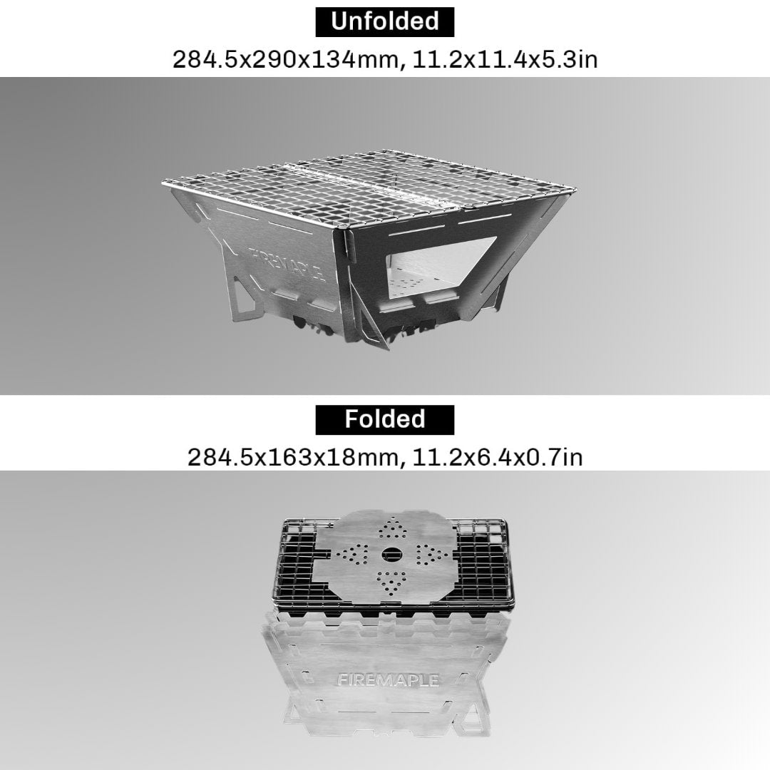 firemaple-maverick-r-chaud-bois-carr-pliable-inox-housse image 5
