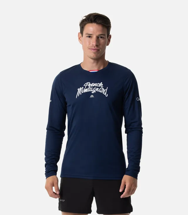 cimalp-french-montagnard-ls-h-t-shirt-trail-marine-manches-longues image 1