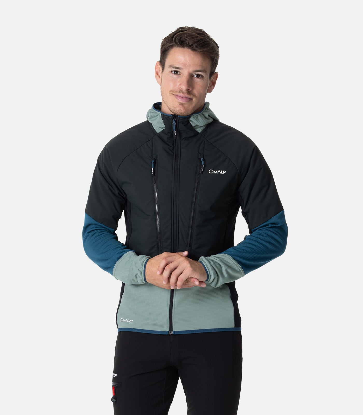 cimalp-baretti-2-h-polaire-homme-primaloft-noir-bleu image 1