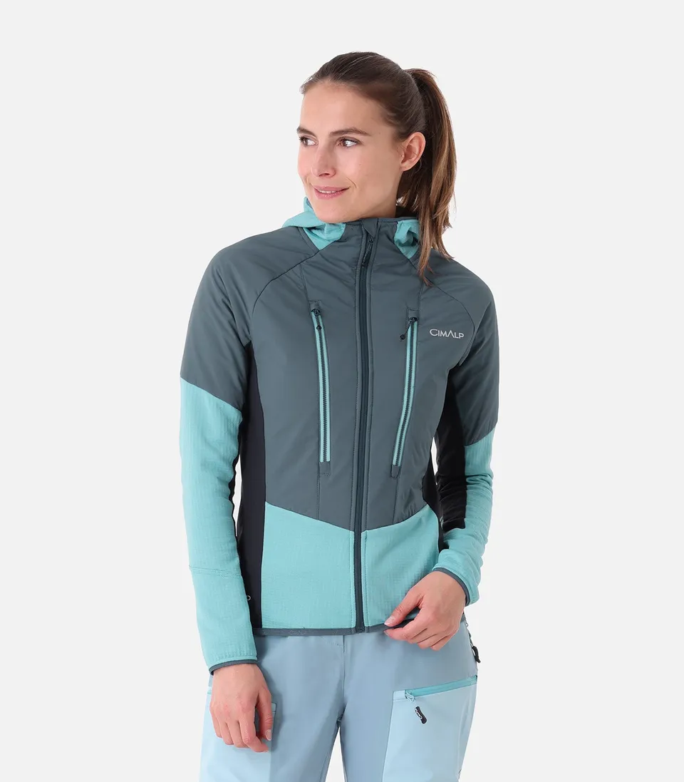 cimalp-bernina-2-f-polaire-primaloft-rouge-femme image 1