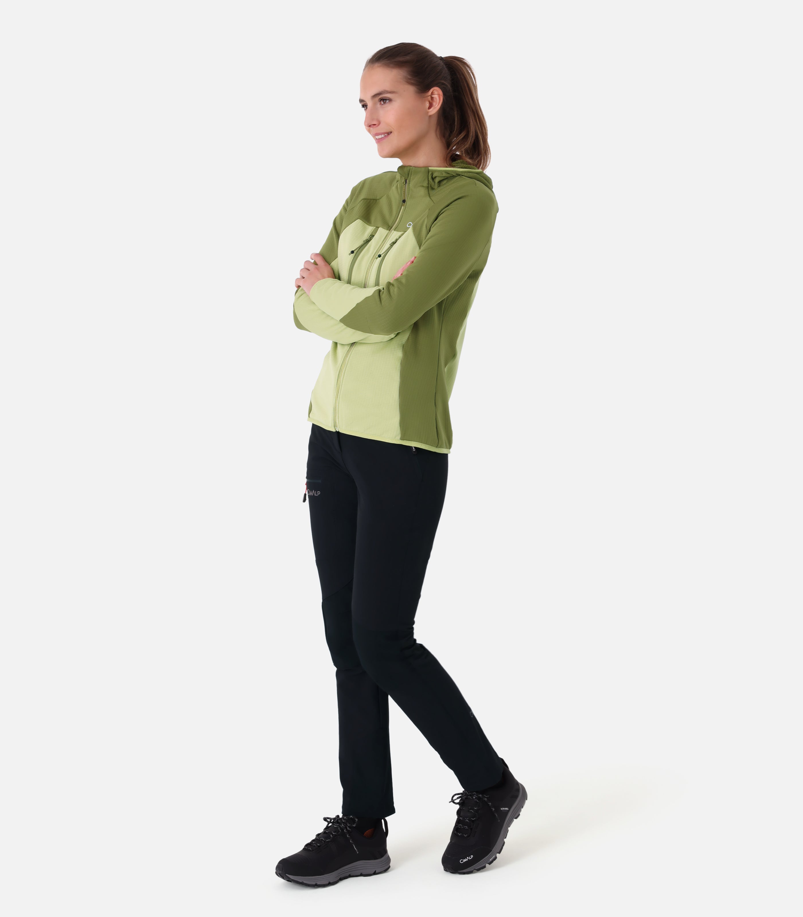 cimalp-torre-2-f-polaire-seconde-couche-kaki-femme image 7