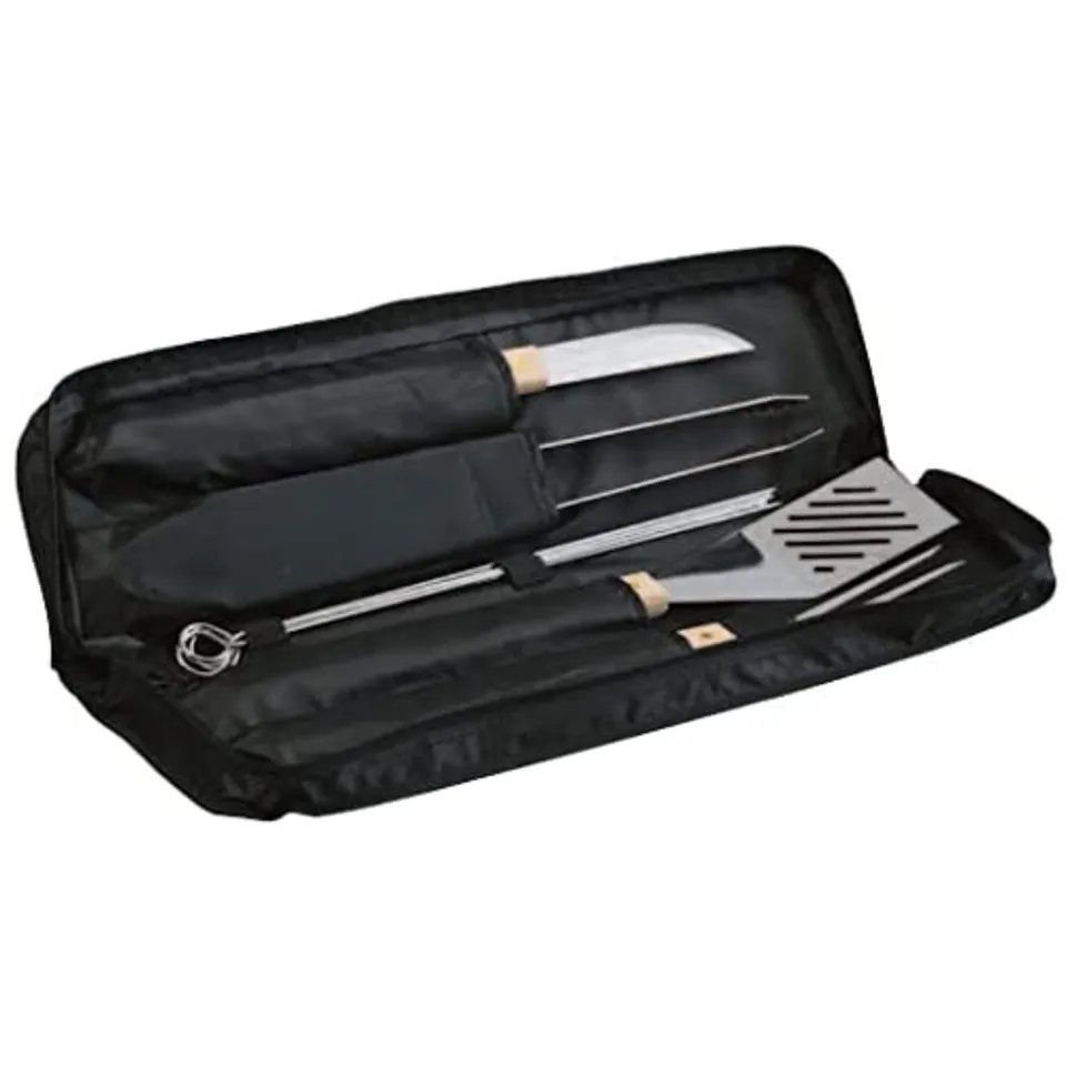 campingaz-kit-barbecue-ustensiles-inox-manche-bois image 1