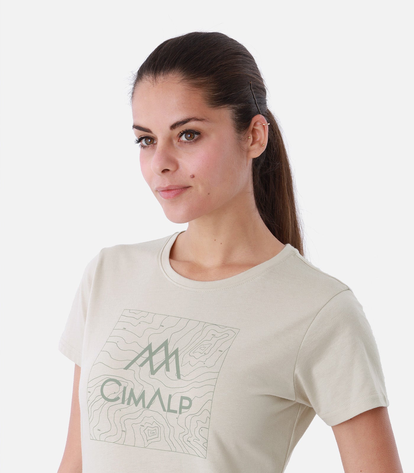 cimalp-map-2-f-t-shirt-rando-femme-beige-anti-uv image 6