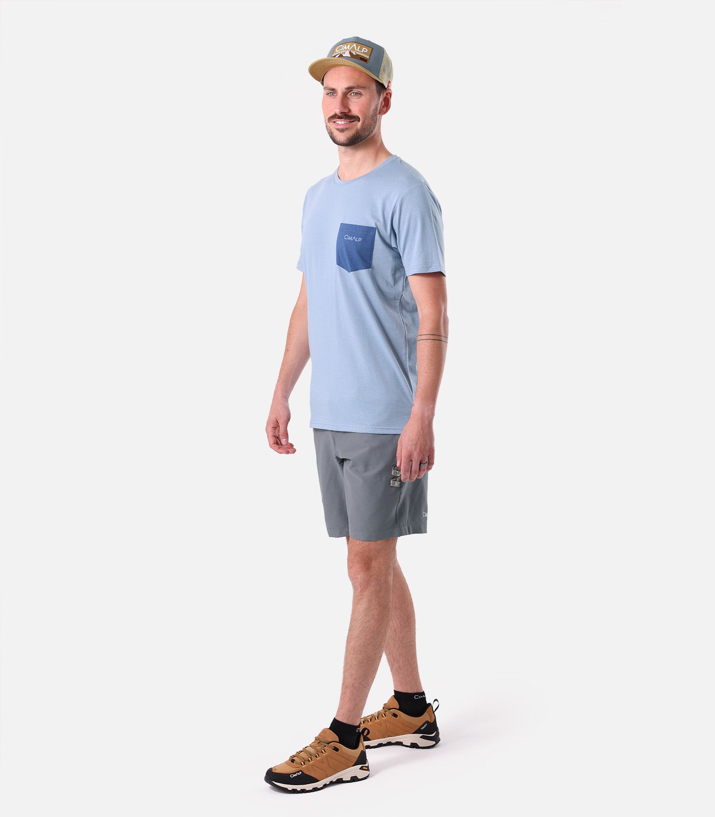 cimalp-mount-h-t-shirt-randonn-e-bleu-nuit-coton-anti-odeurs-upf30 image 2
