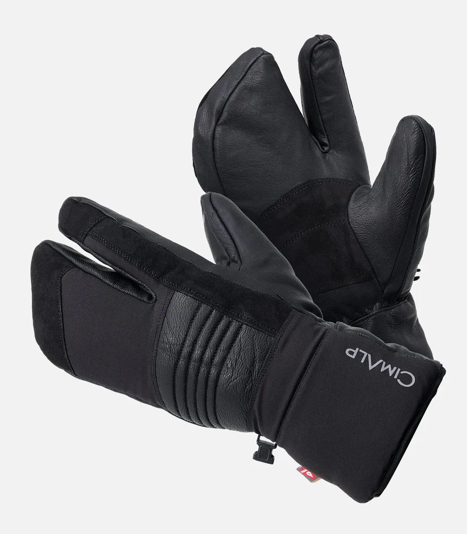 cimalp-ski-3-fingers-gants-ski-3-doigts-noirs-chauds image 1