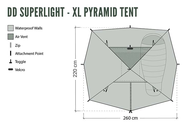 dd-hammocks-superlight-xl-tente-pyramide-2-places-610g image 6