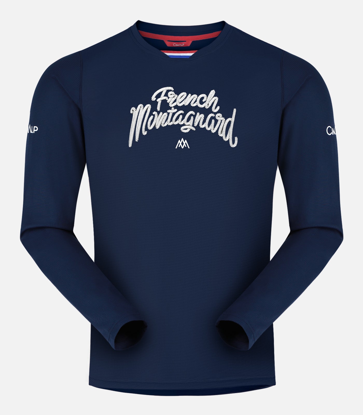 cimalp-french-montagnard-ls-h-t-shirt-trail-marine-manches-longues image 2