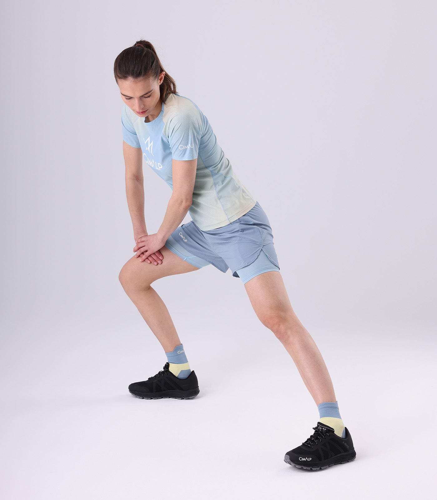 cimalp-team-4-f-t-shirt-trail-femme-bleu-gris image 3