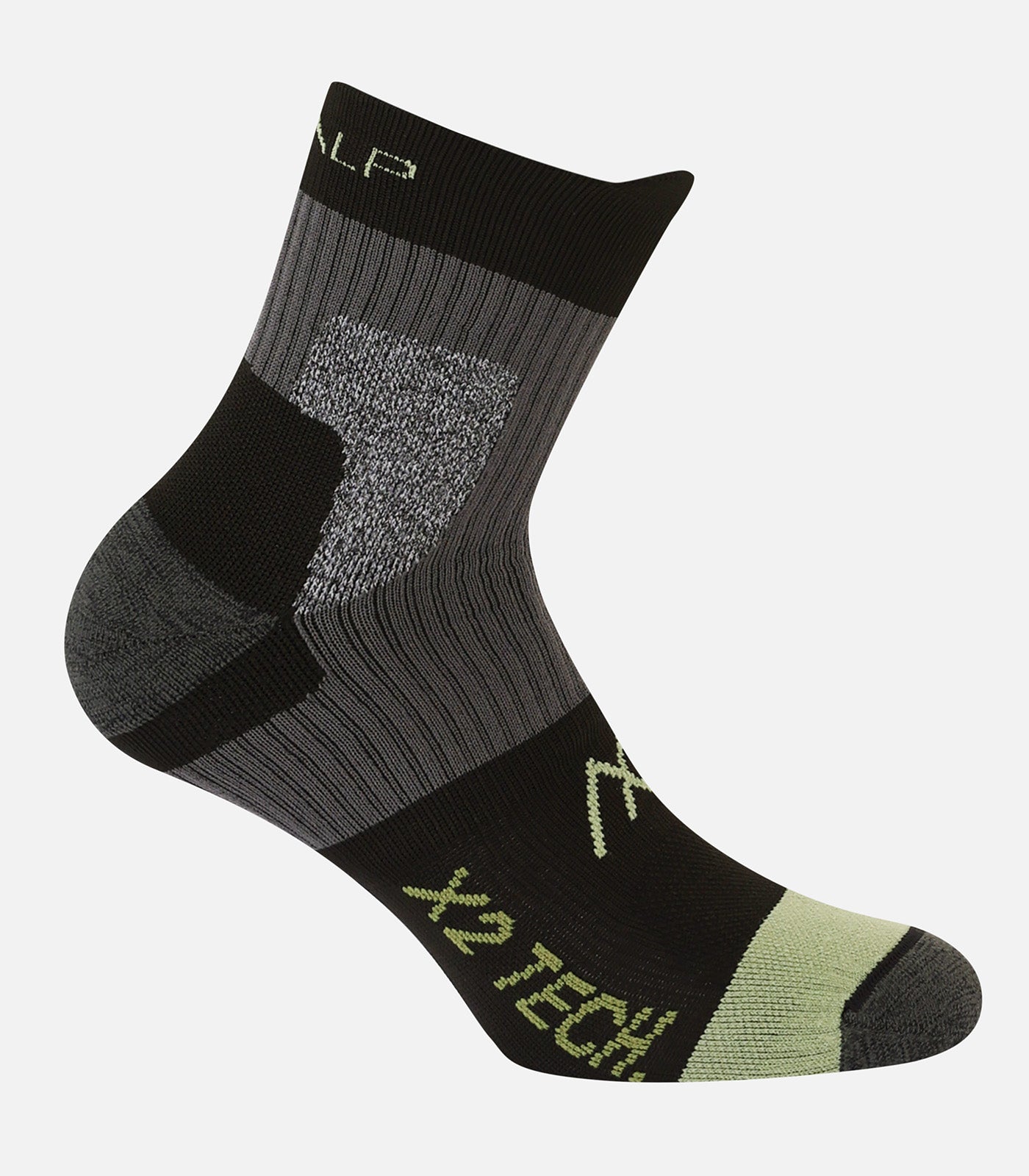 cimalp-x2-mid-chaussettes-randonn-e-noir-rouge-double-peau-anti-ampoules image 8