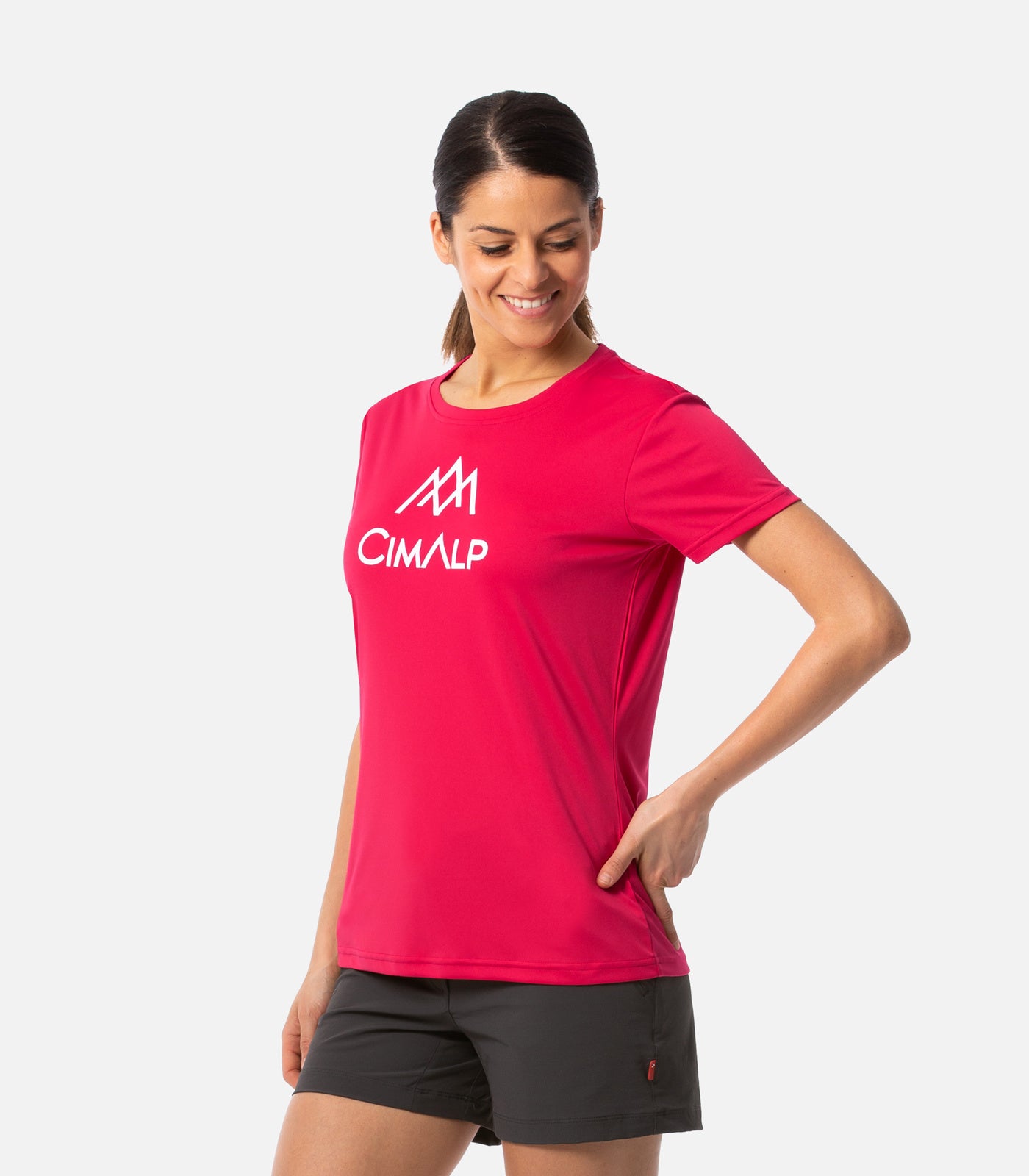 cimalp-impression-f-t-shirt-rando-femme-gris-anti-odeur image 7