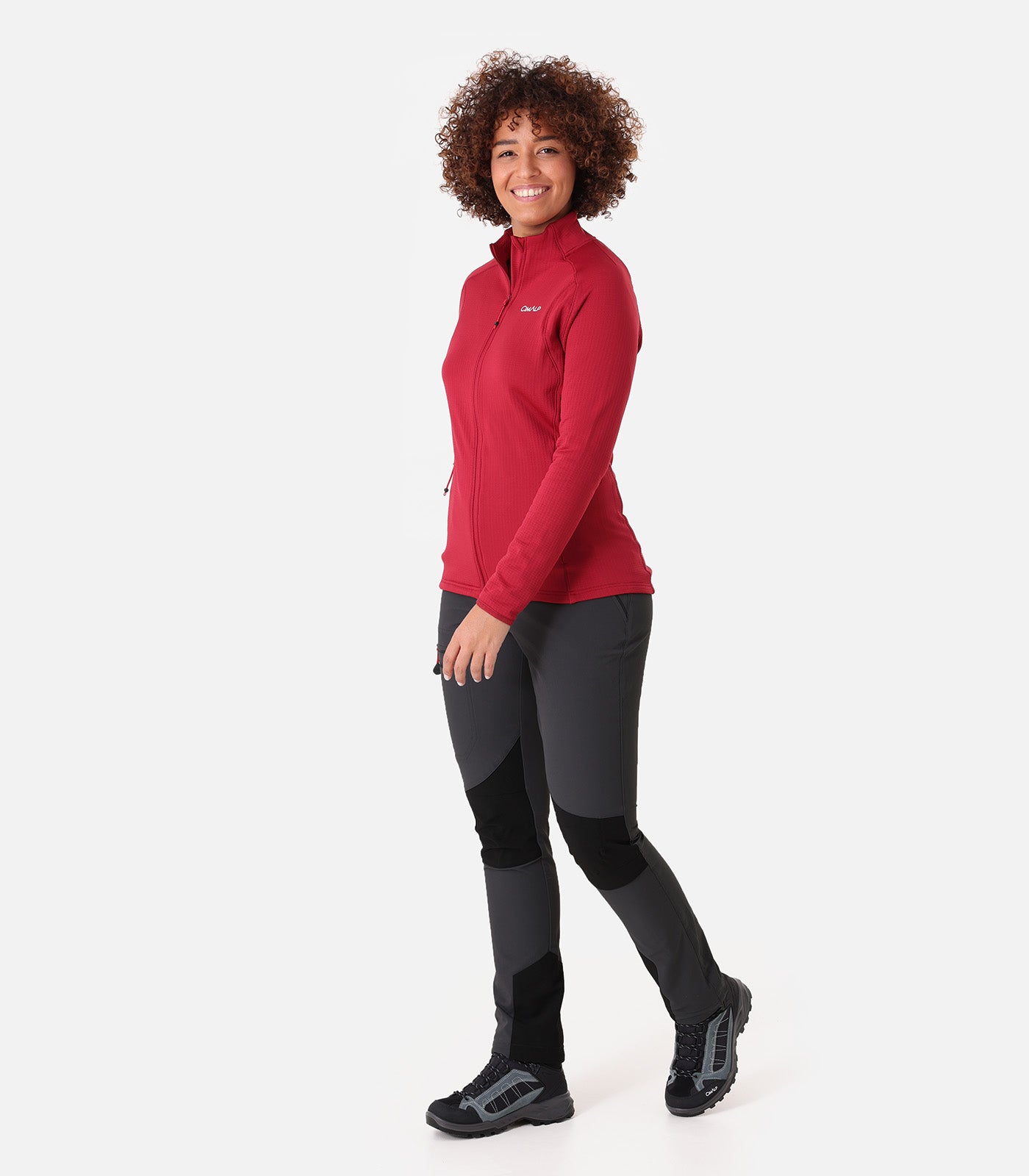 cimalp-bisanne-f-veste-polaire-femme-rouge-respirante image 8