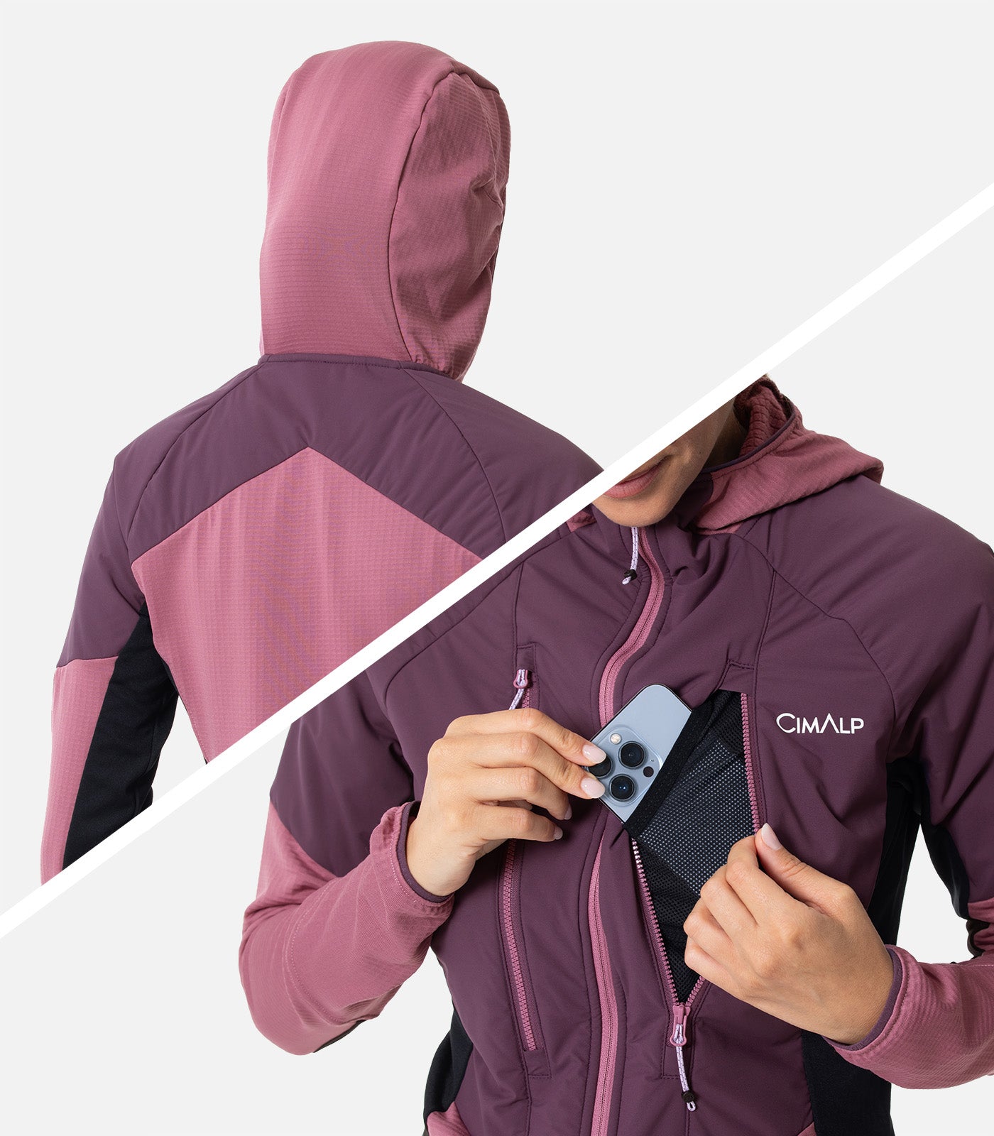 cimalp-bernina-2-f-veste-polaire-violet-rose-prim-loft image 6
