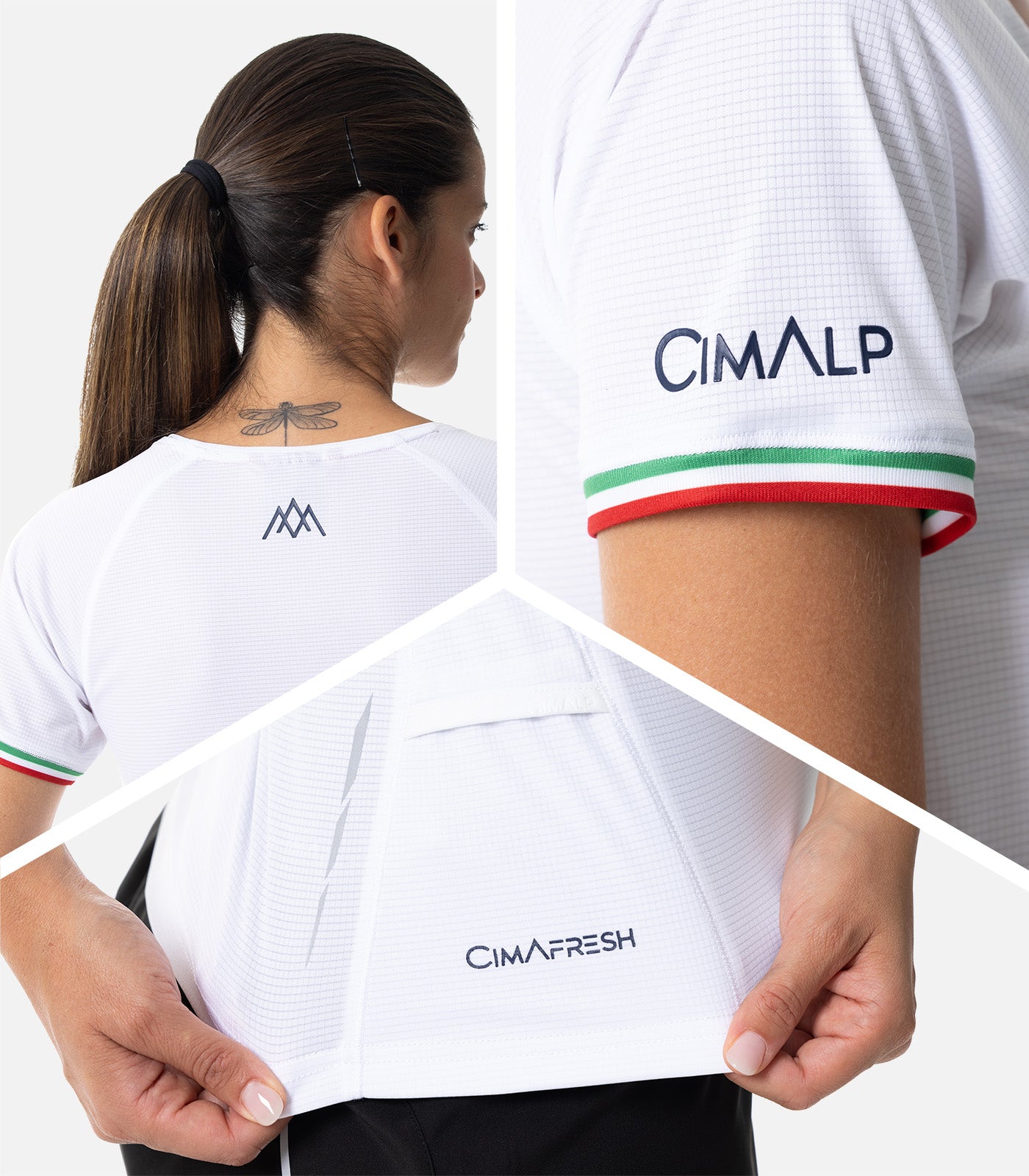 cimalp-italian-montagnard-f-t-shirt-trail-femme-blanc-75g image 5