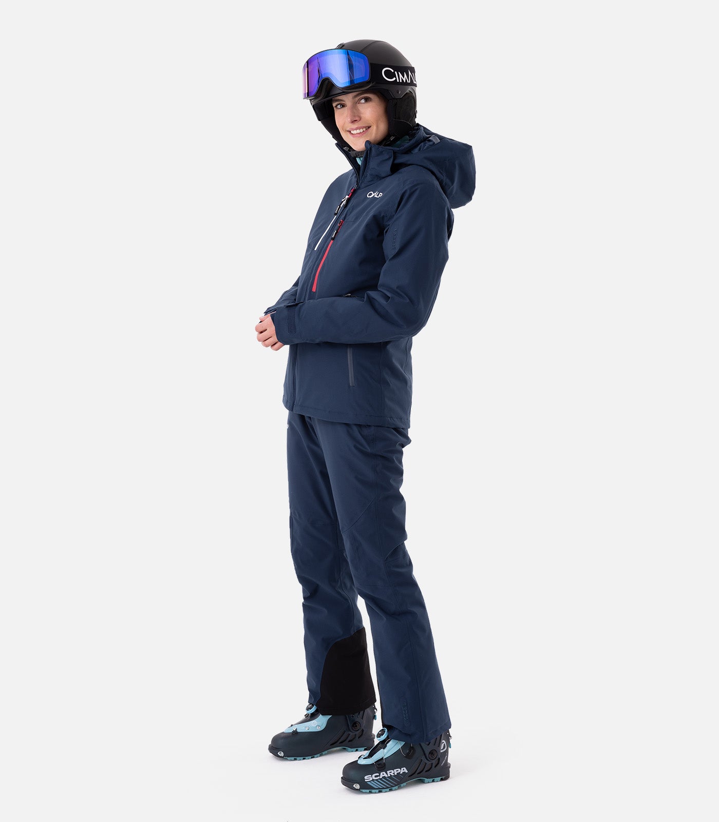 cimalp-oisans-3-f-veste-ski-femme-chaude-imperm-able-rouge image 3