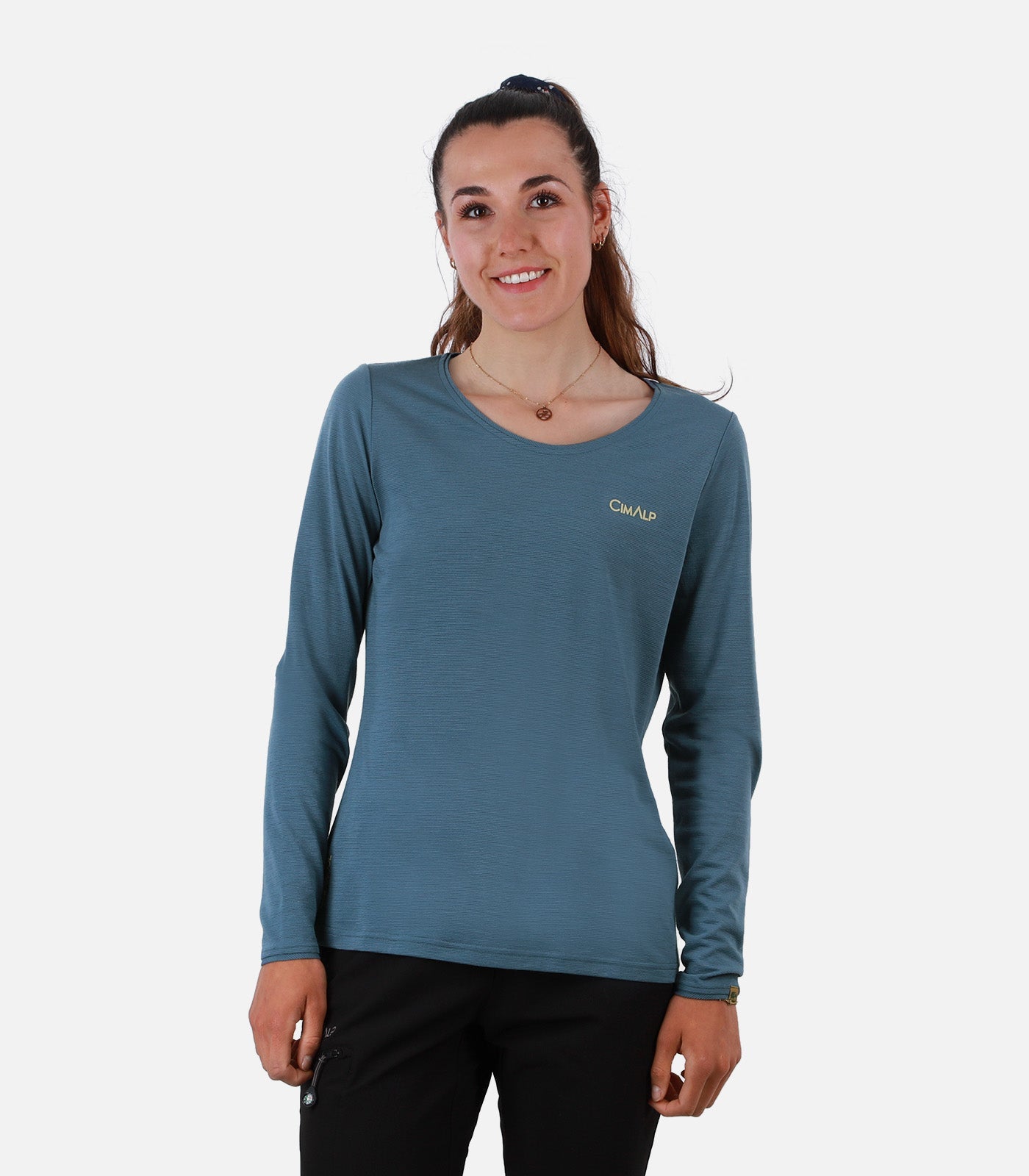cimalp-aspres-4-f-t-shirt-rando-femme-bleu-m-respirant image 7