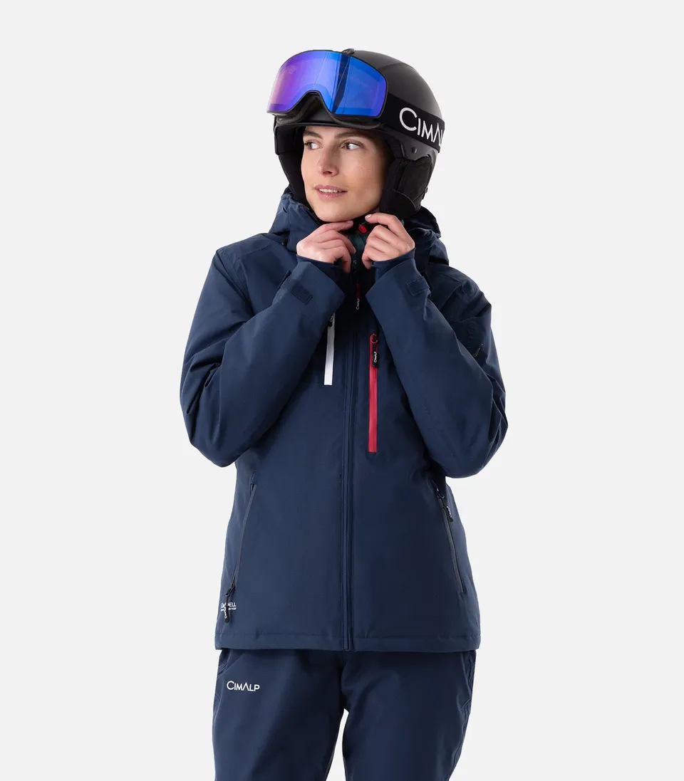 cimalp-oisans-3-f-veste-ski-femme-chaude-imperm-able-rouge image 1