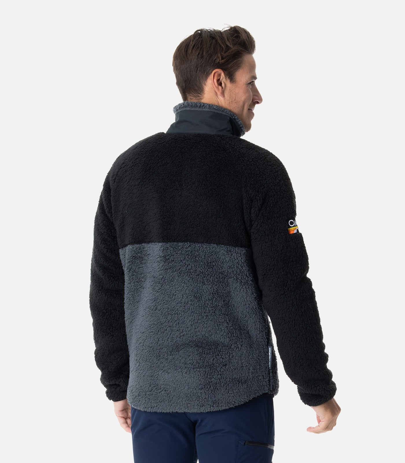 cimalp-refuge-2h-veste-polaire-homme-noir-poils-longs image 4