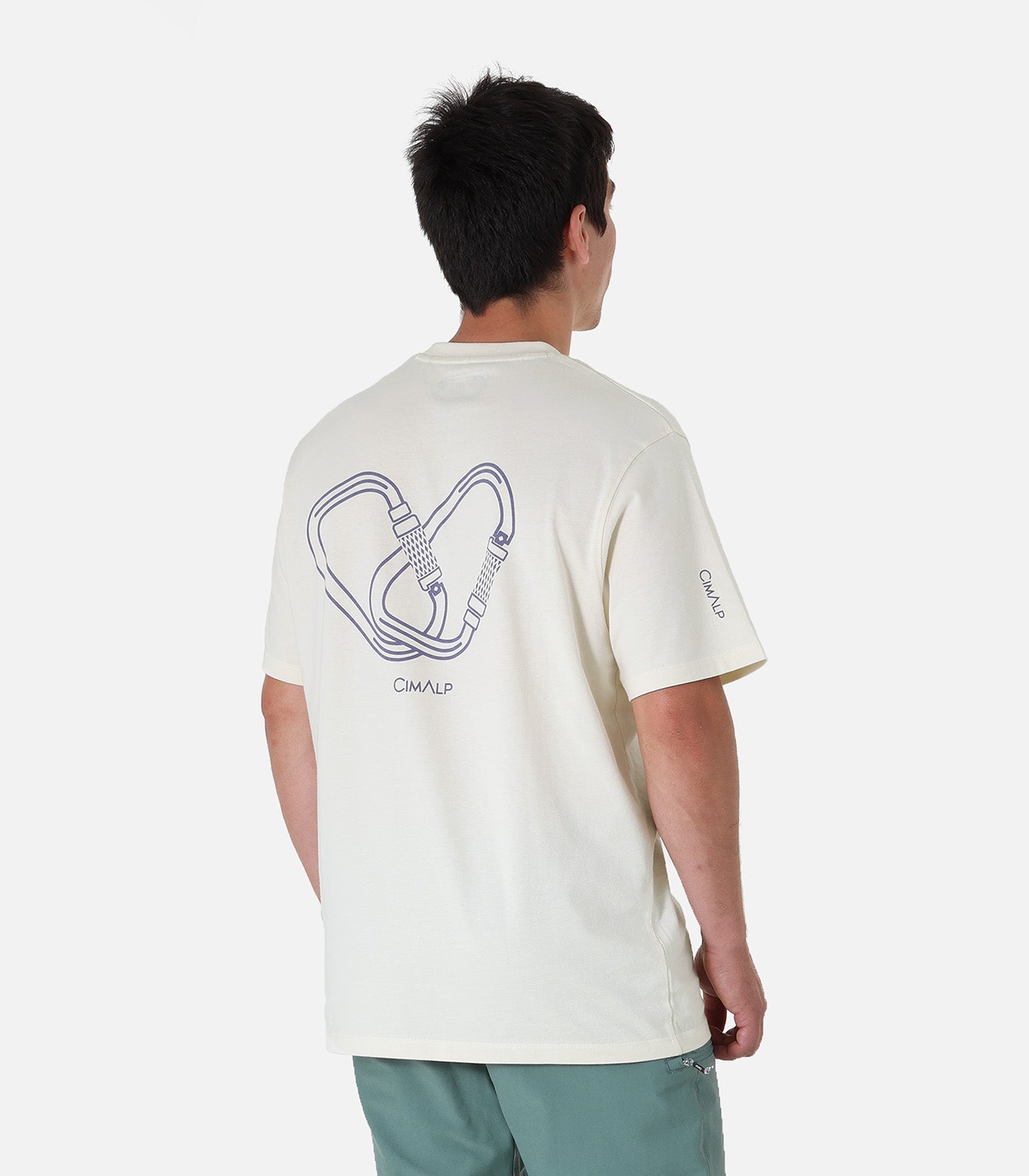 cimalp-rope-t-shirt-escalade-homme-beige-coton image 4