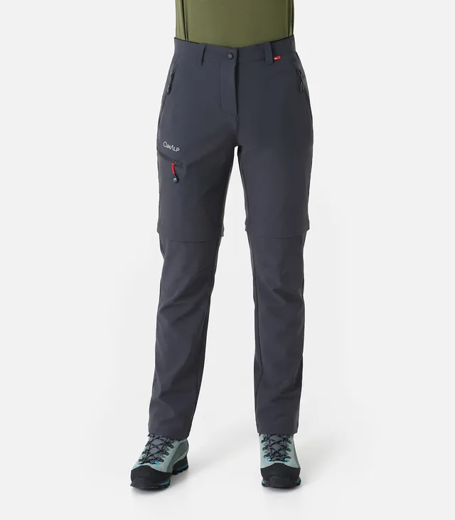cimalp-claret-court-f-pantalon-randonn-e-gris-2-en-1-stretch image 1