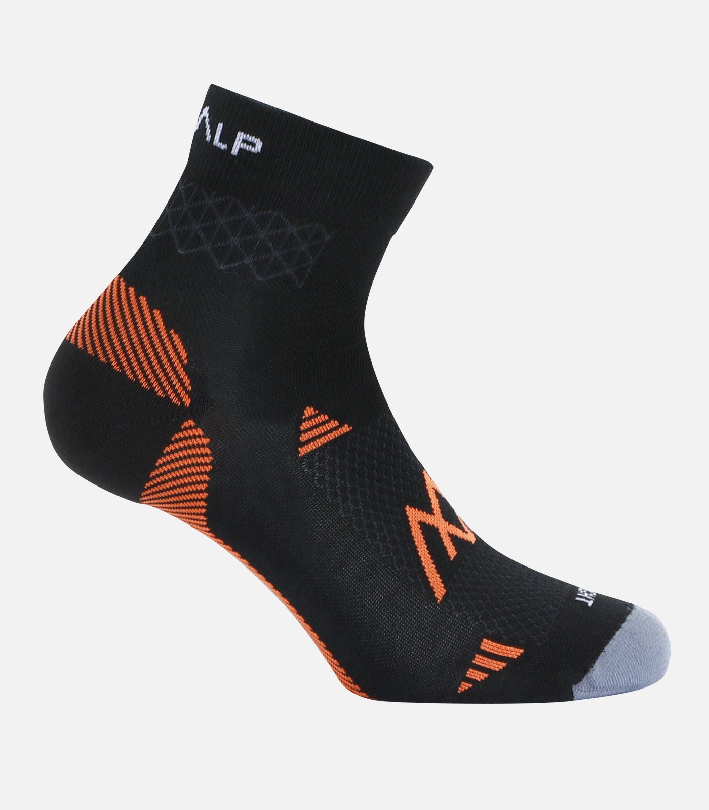 cimalp-run-mid-chaussettes-trail-m-rinos-gris-tige-mid image 2
