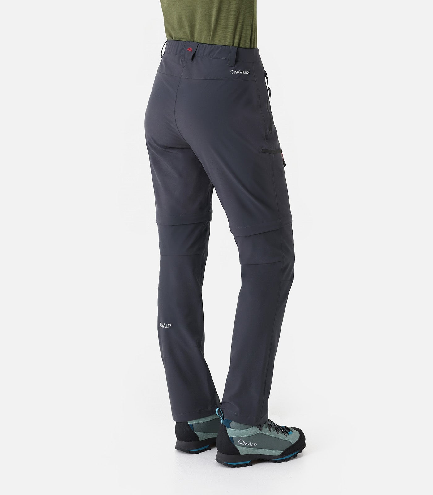 cimalp-claret-court-f-pantalon-randonn-e-gris-2-en-1-stretch image 4