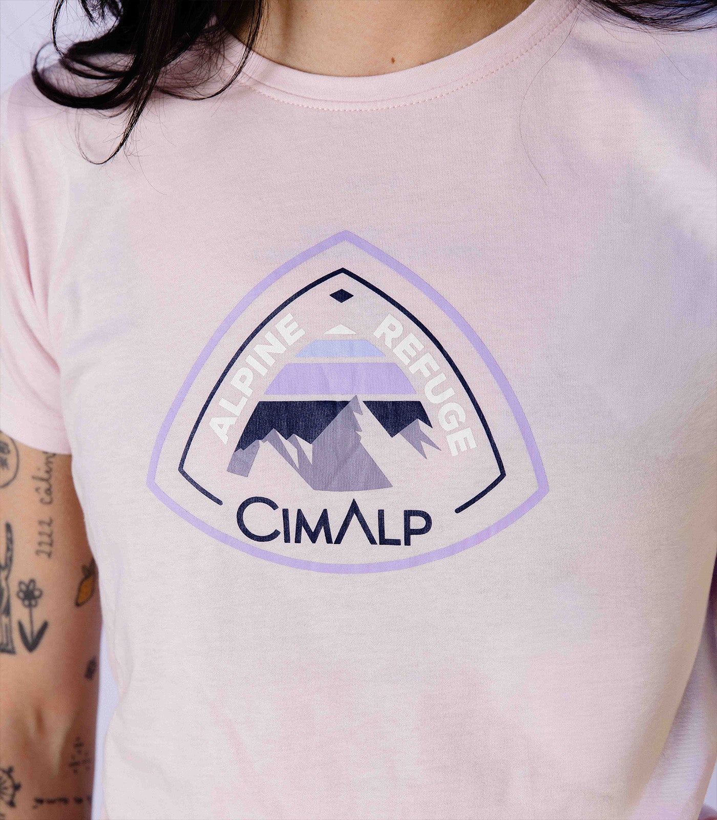 cimalp-almet-f-alpine-refuge-t-shirt-randonn-e-femme-rose image 5