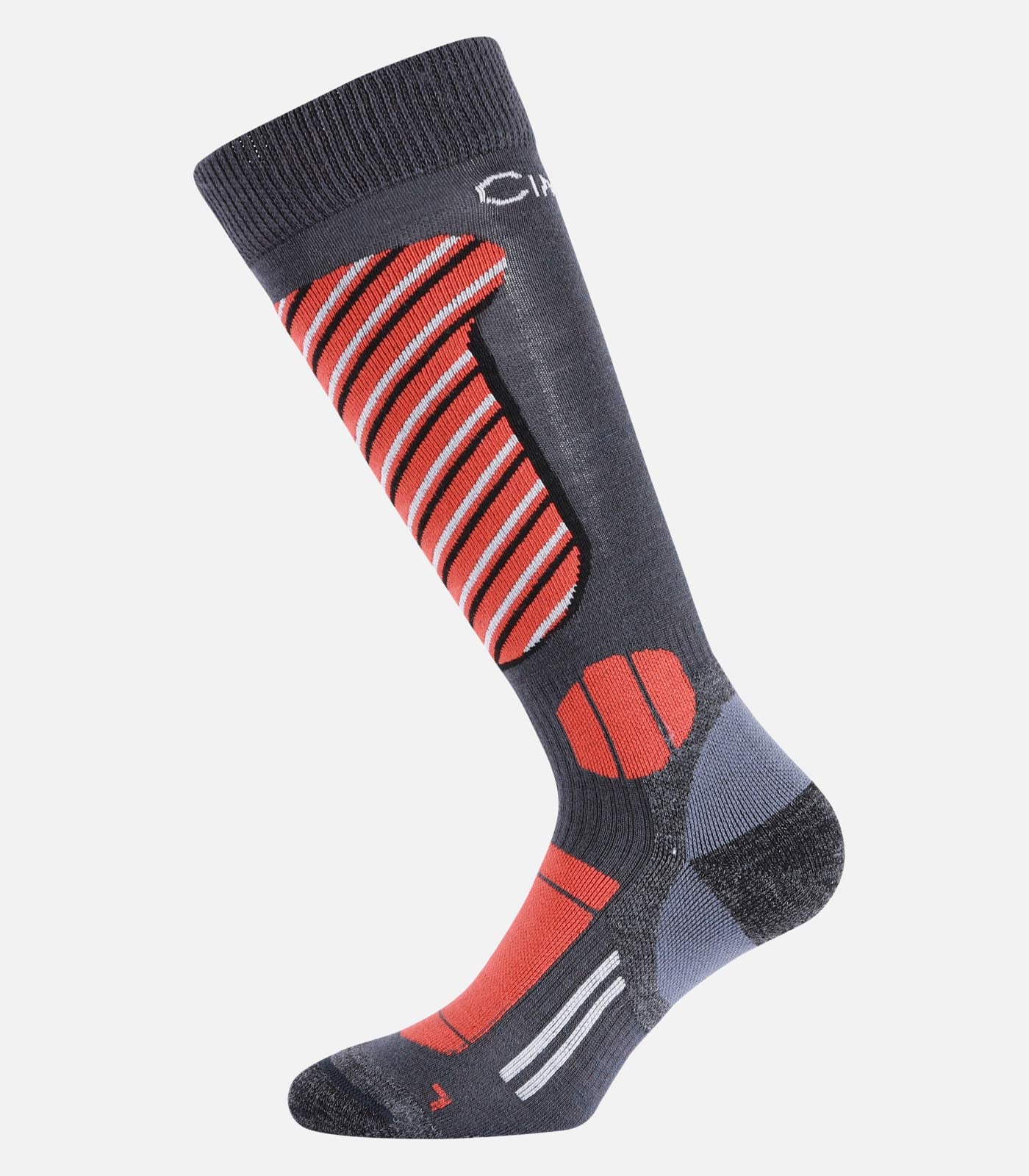 cimalp-x-tech-ski-chaussettes-ski-orange-laine-m-rinos image 4
