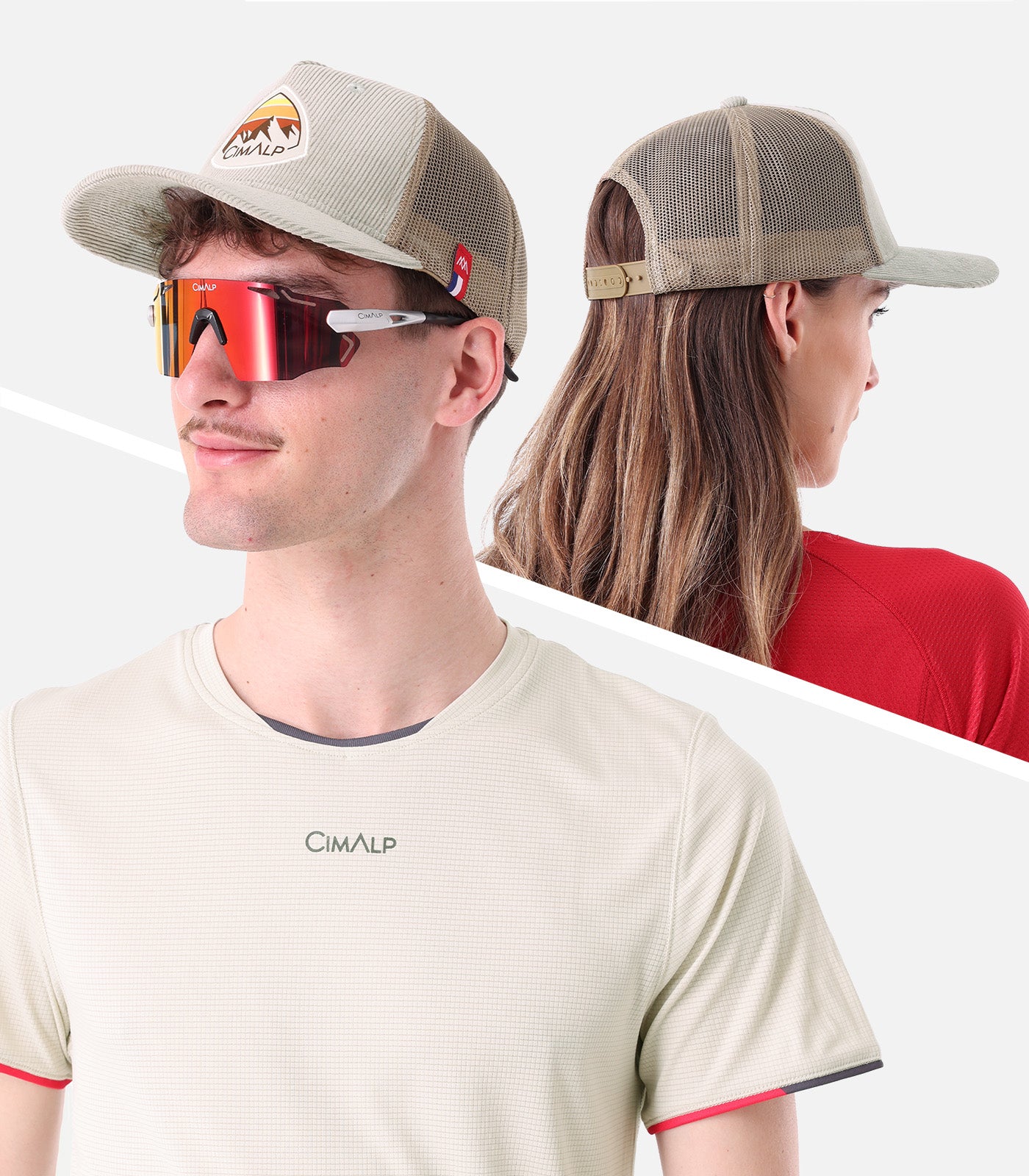 cimalp-trucker-cap-velours-casquette-vert-olive image 8