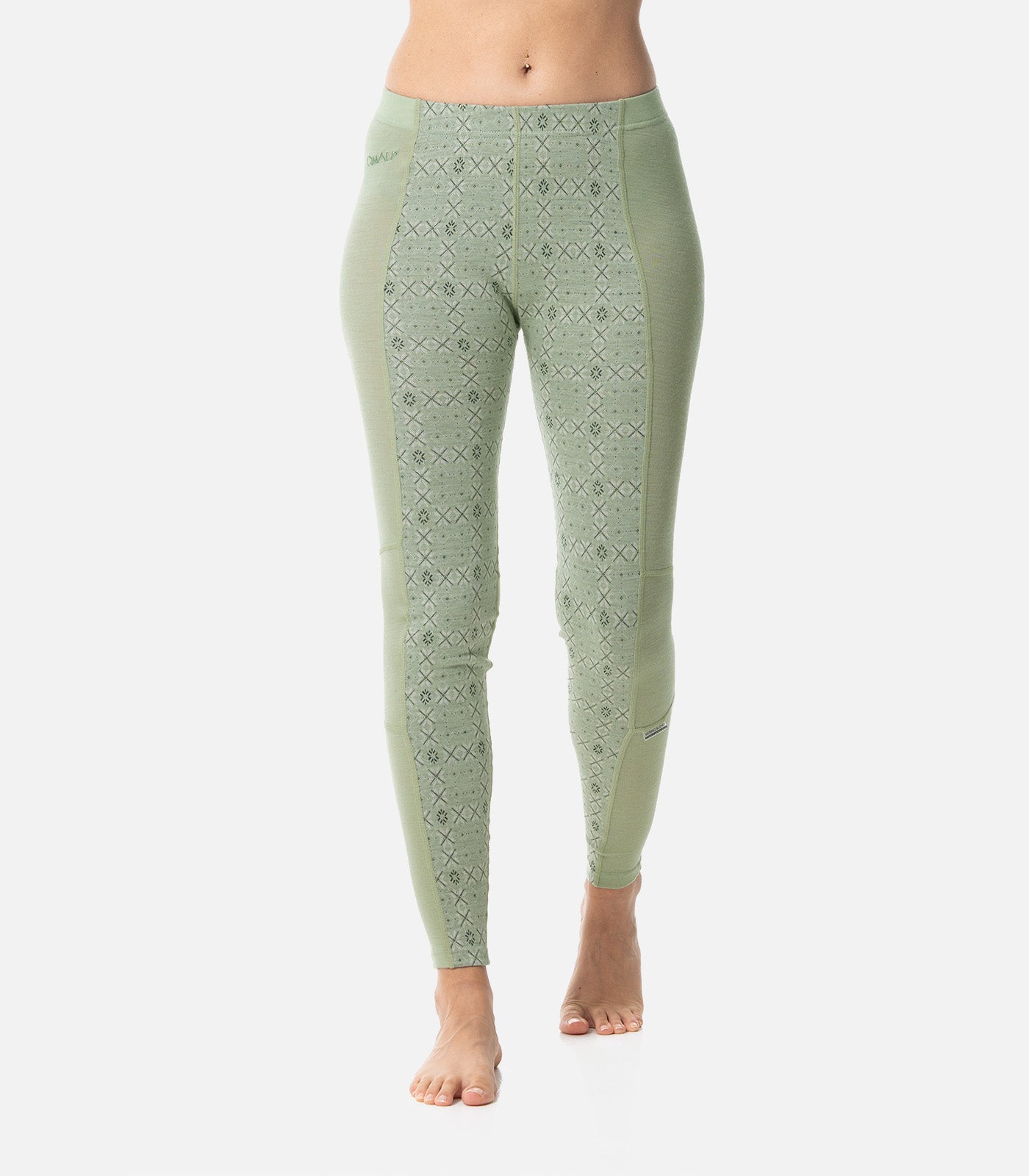 cimalp-wool-pant-f-collant-thermique-vert-m-rinos-femme image 1
