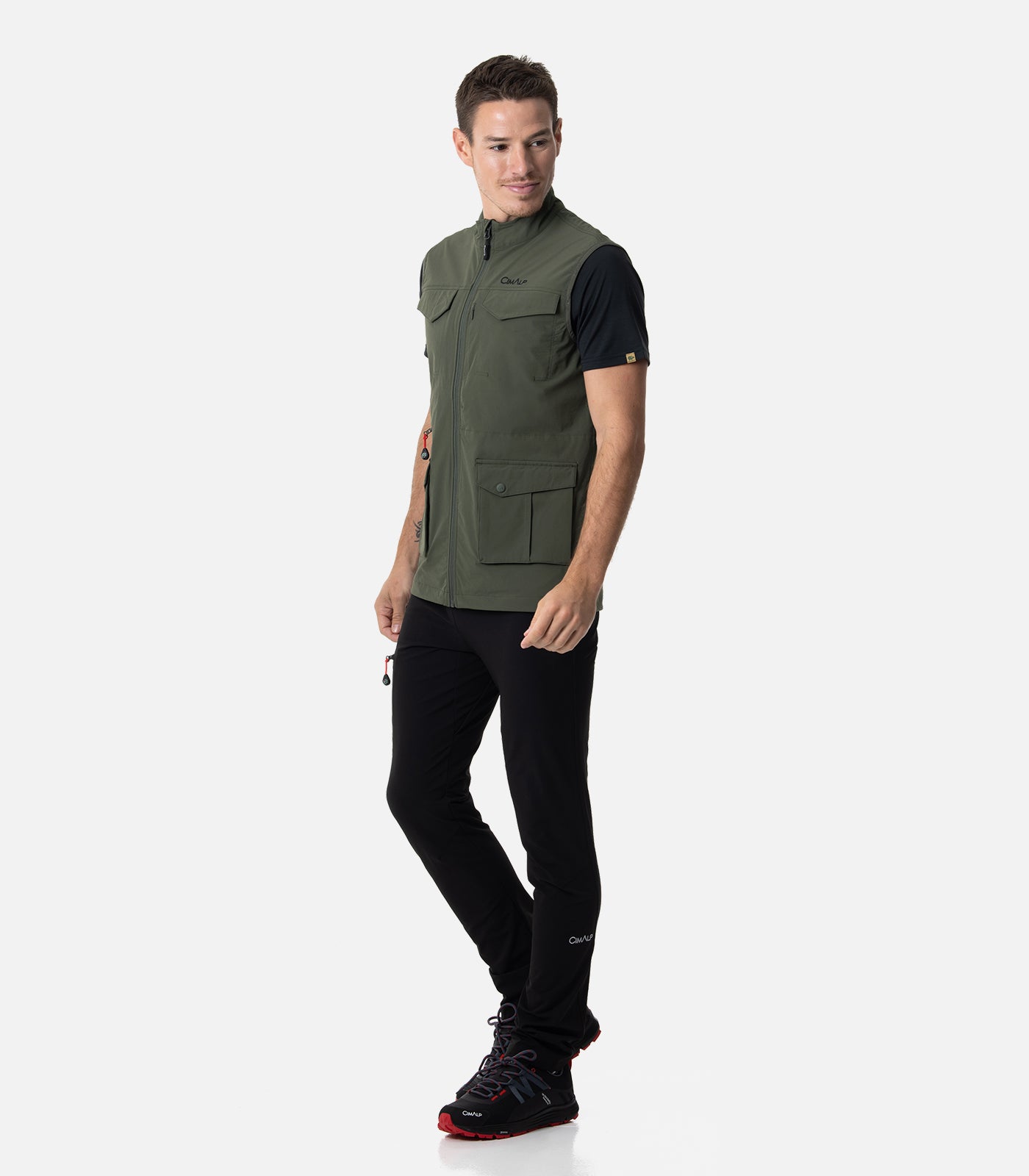 cimalp-ayers-rock-3-h-gilet-voyage-homme-kaki-poches image 3