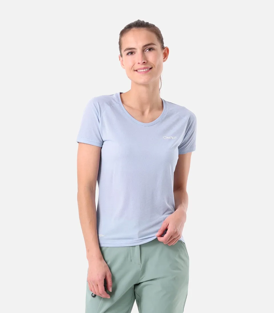 cimalp-elena-2-f-t-shirt-randonn-e-femme-bleu-gris-respirant image 1