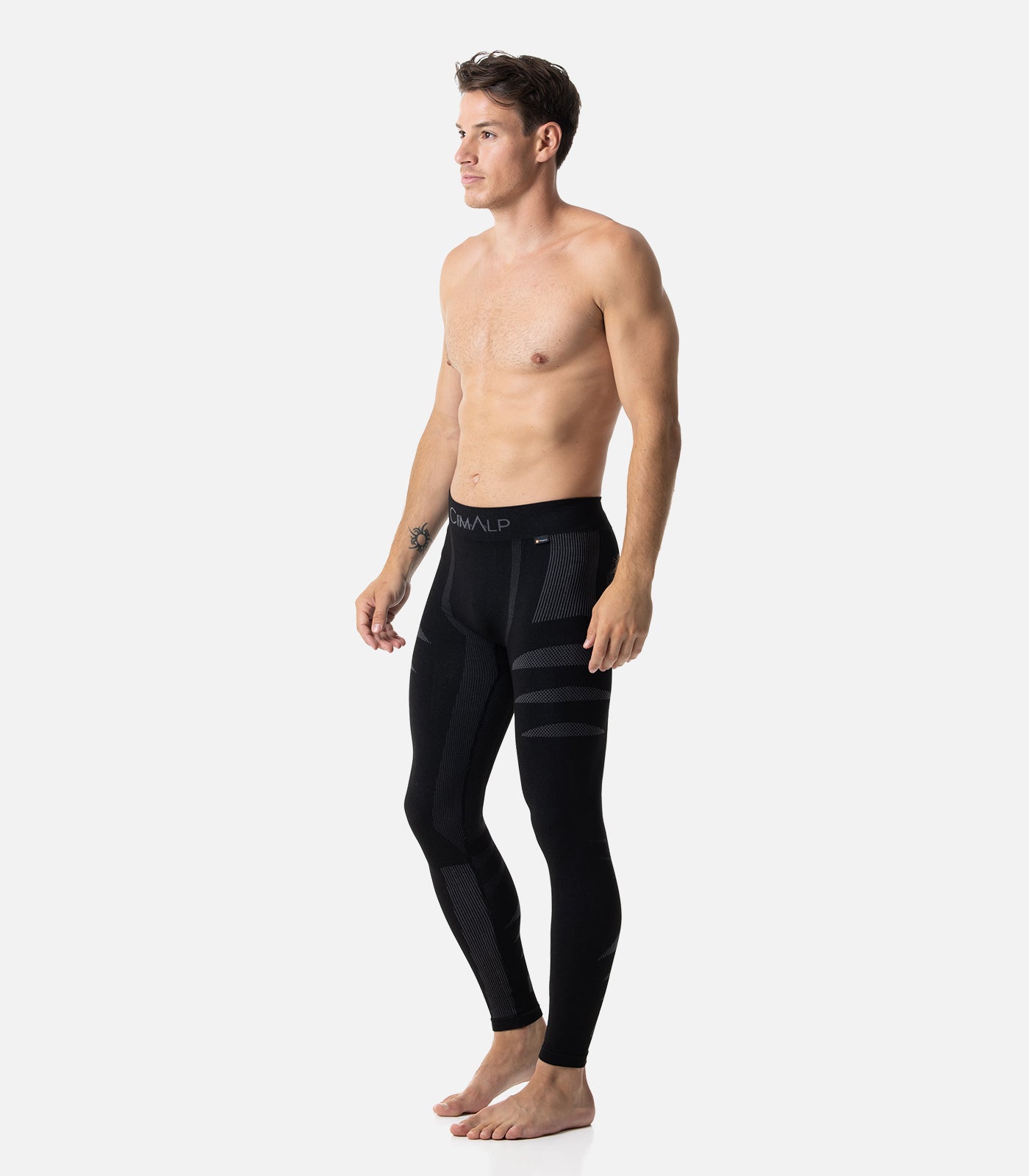 cimalp-strategic-pant-3-h-collant-thermique-homme-noir-bleu-sans-coutures image 3