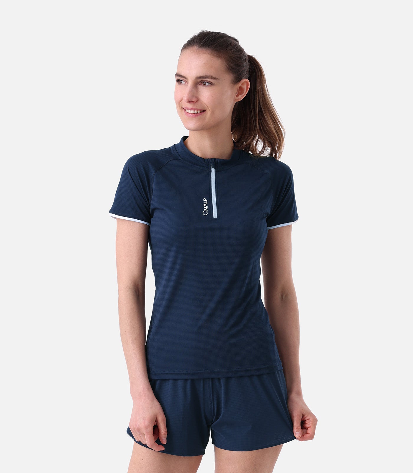 cimalp-autane-2-f-t-shirt-trail-demi-zip-ciel image 4