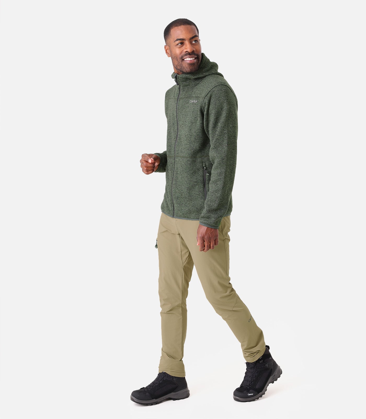 cimalp-vercors-4-h-veste-polaire-homme-vert-aspect-laine image 3