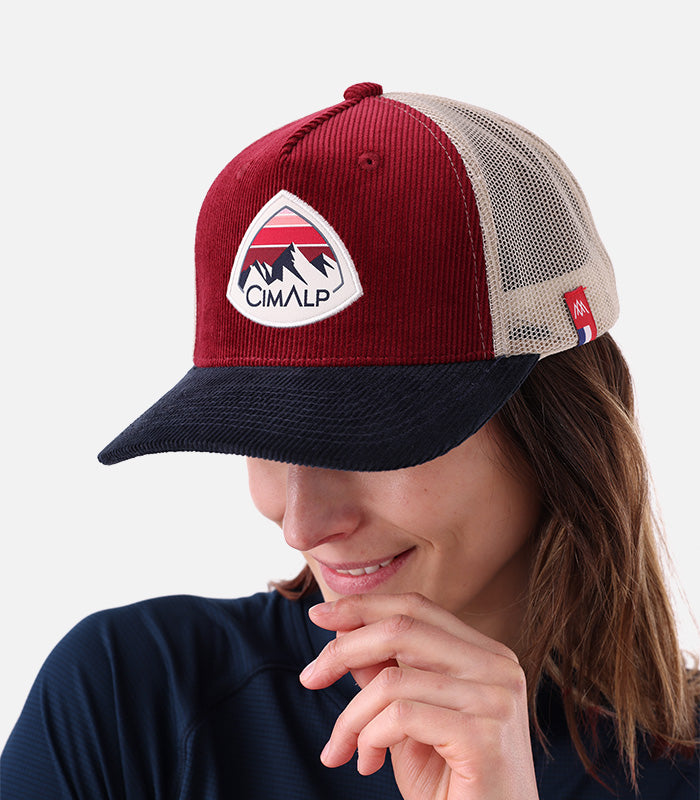 cimalp-trucker-cap-velours-casquette-vert-olive image 5
