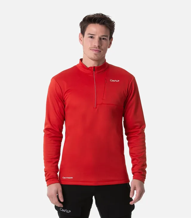 cimalp-verdon-h-veste-polaire-rouge-stretch-l-g-re image 1