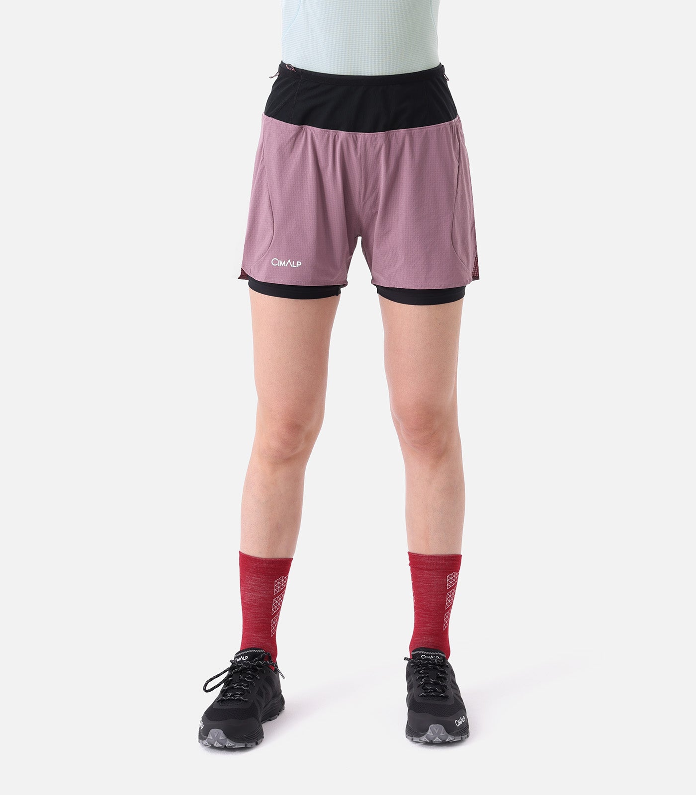 cimalp-restonica-2-f-short-trail-femme-mauve-2-en-1 image 4