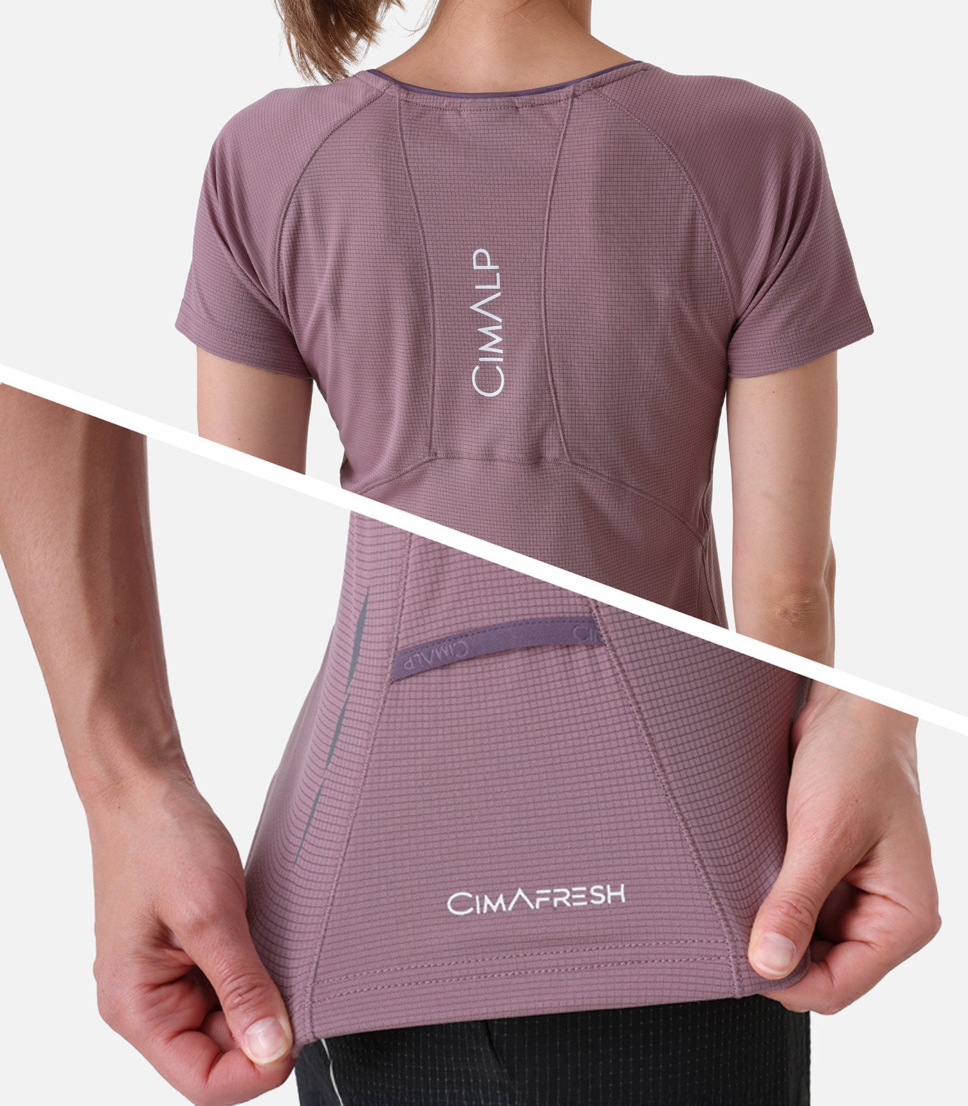 cimalp-boreon-2-f-t-shirt-trail-femme-vert-amande image 5