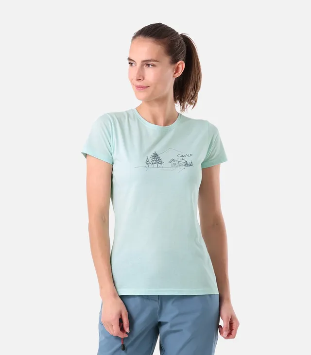 cimalp-shelter-t-shirt-randonn-e-femme-vert-anti-odeurs image 1