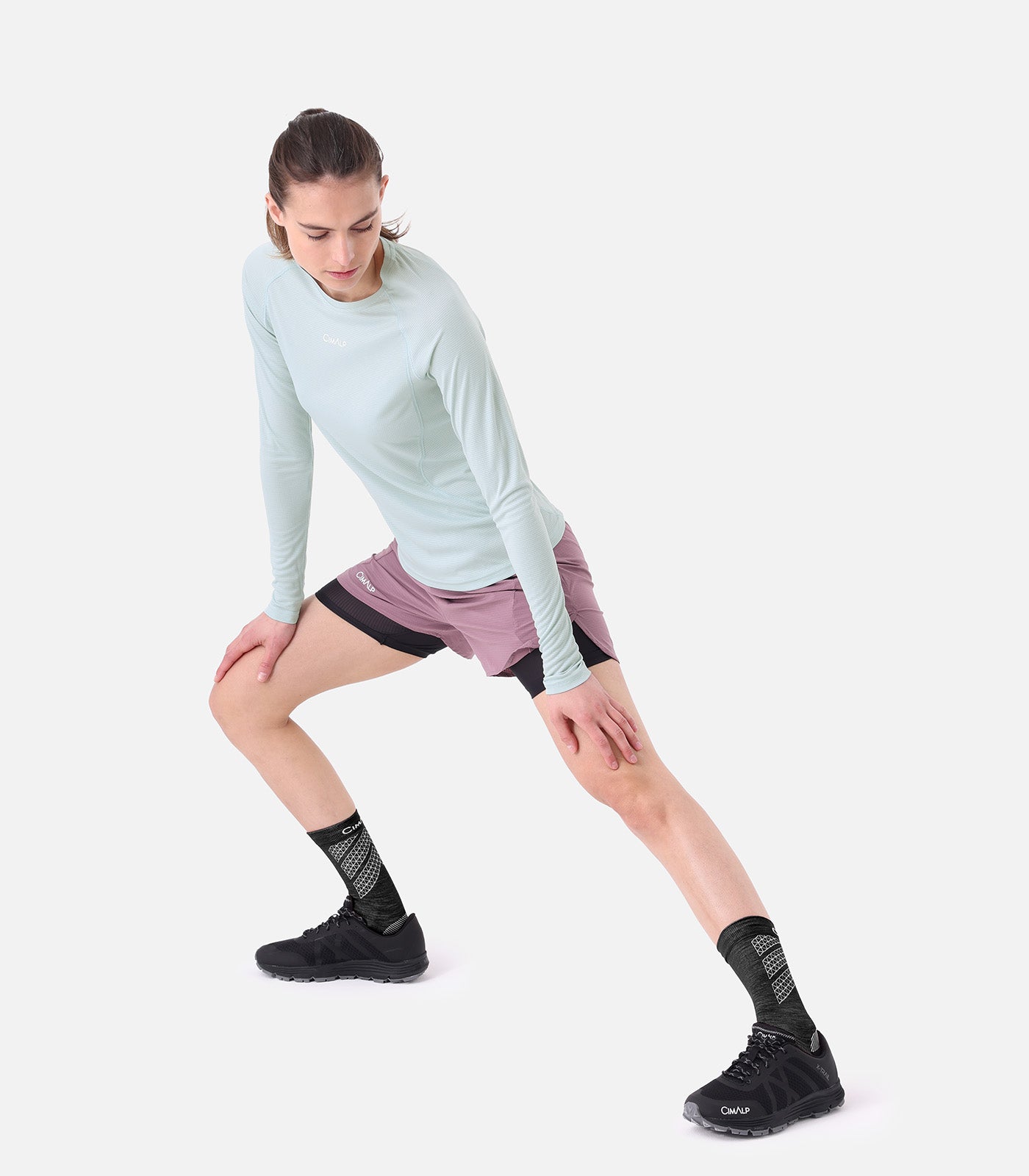 cimalp-boreon-ls-f-t-shirt-trail-femme-manches-longues-vert image 5