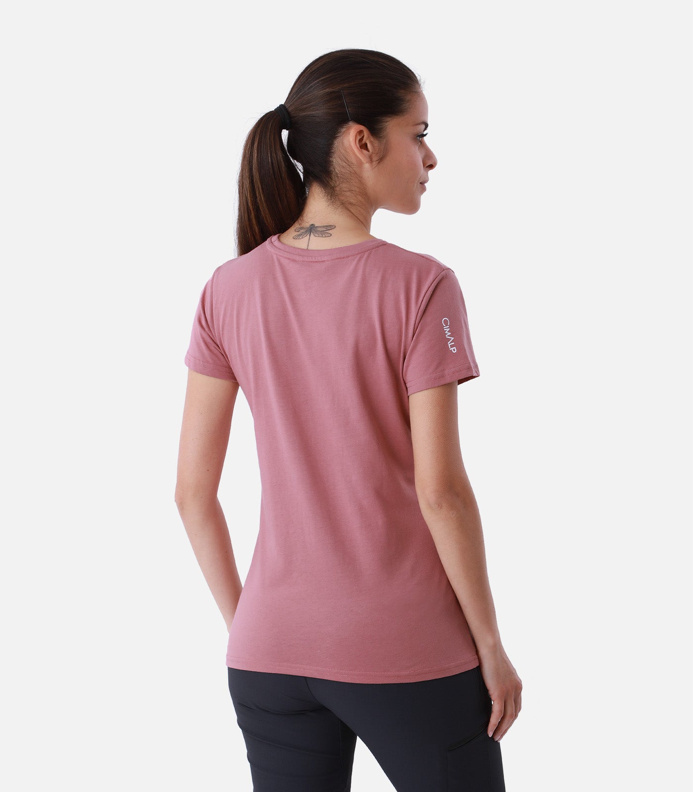 cimalp-mountain-2-f-t-shirt-randonn-e-femme-rose-anti-uv image 4
