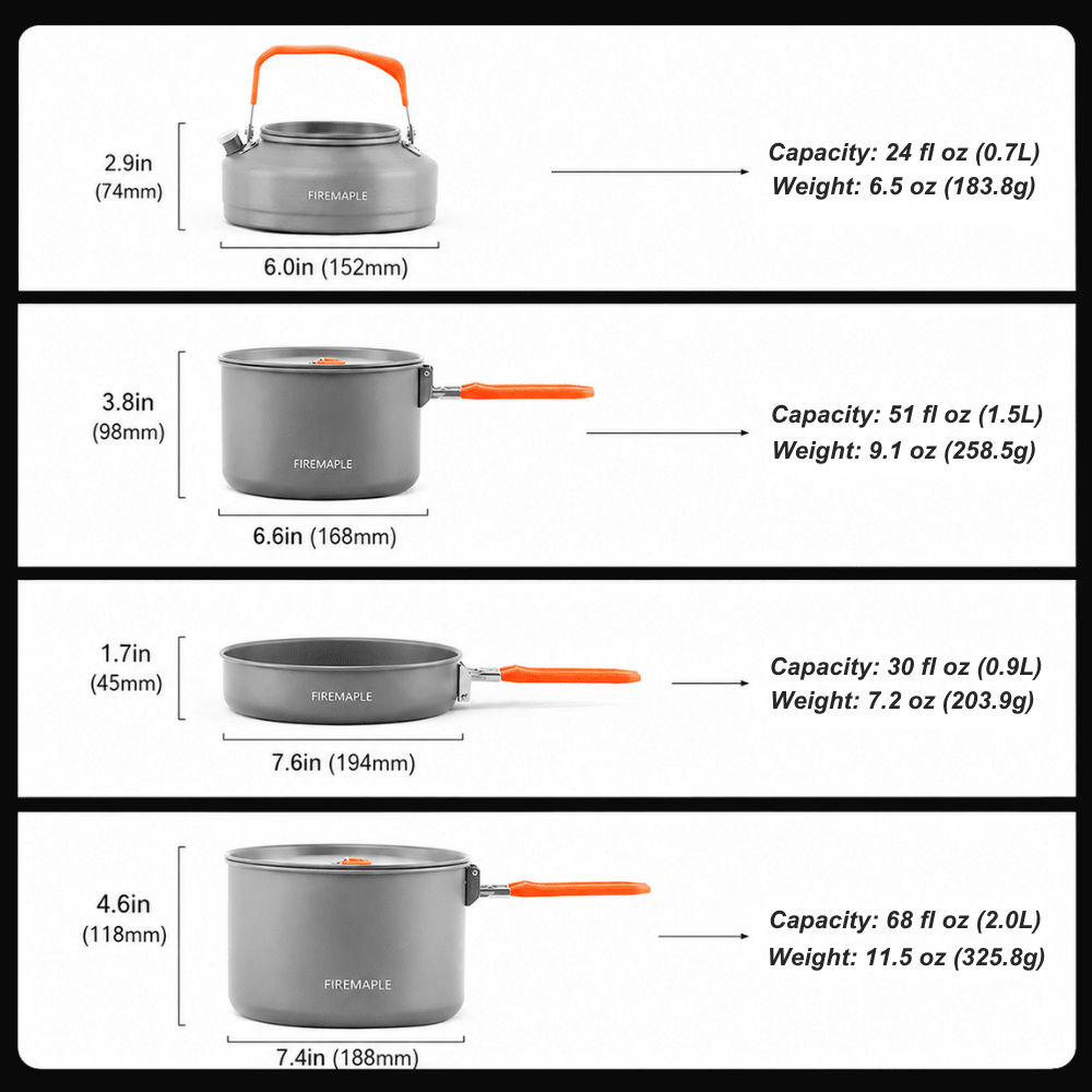 firemaple-feast-4-popote-camping-alu-orange-3-4-pers image 4