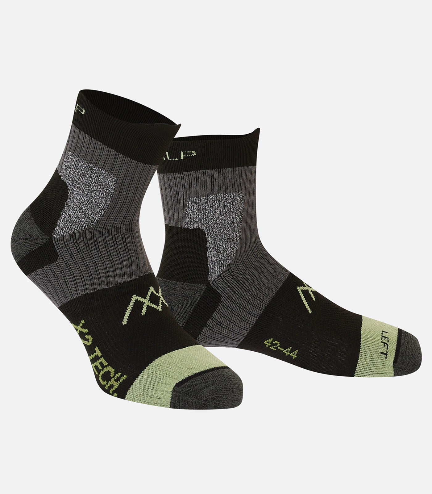 cimalp-x2-mid-chaussettes-randonn-e-noir-rouge-double-peau-anti-ampoules image 7
