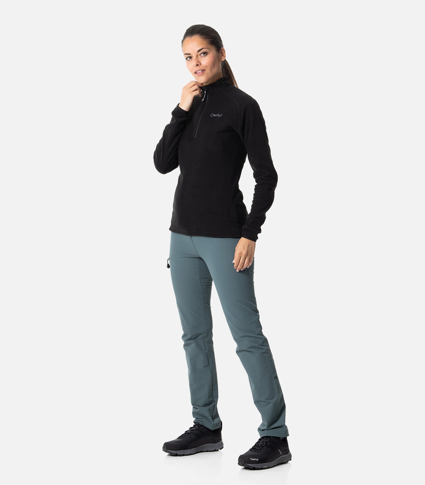 cimalp-alaska-5-f-veste-polaire-femme-vert-canard-recycl-e image 3