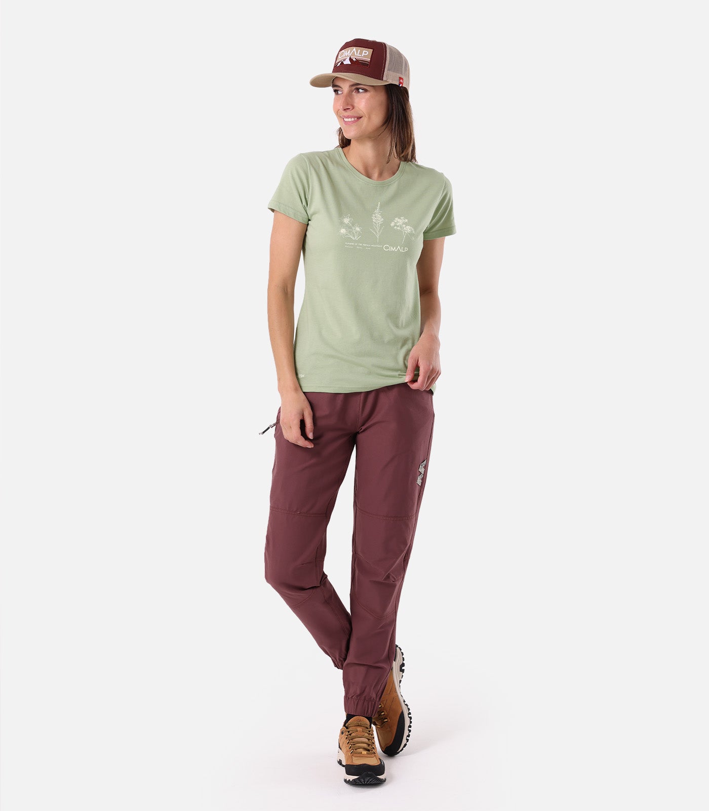 cimalp-herbier-f-t-shirt-randonn-e-kaki-anti-odeur-upf30 image 2