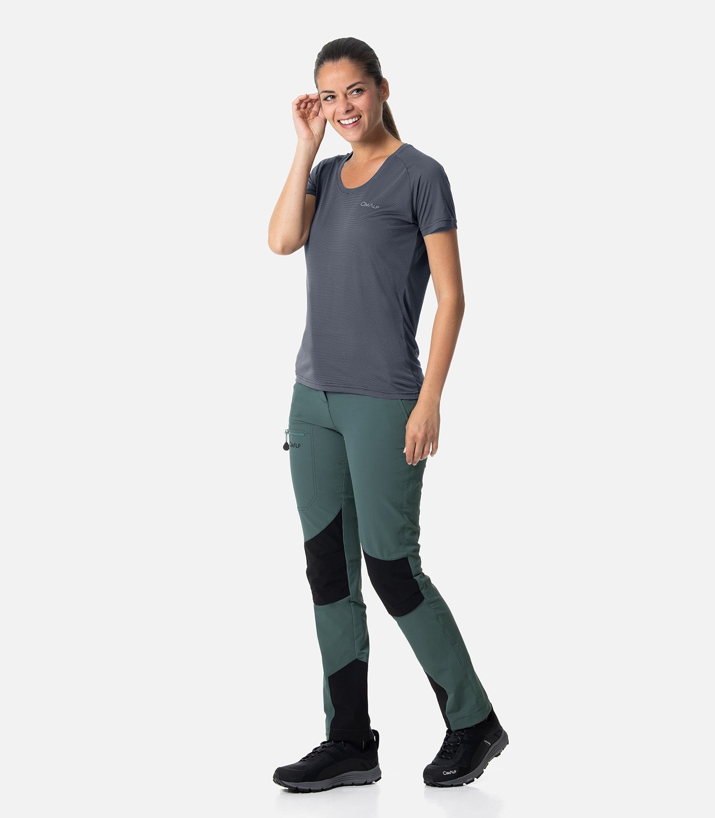 cimalp-explore-4-f-pantalon-rando-femme-kaki-renforts image 3