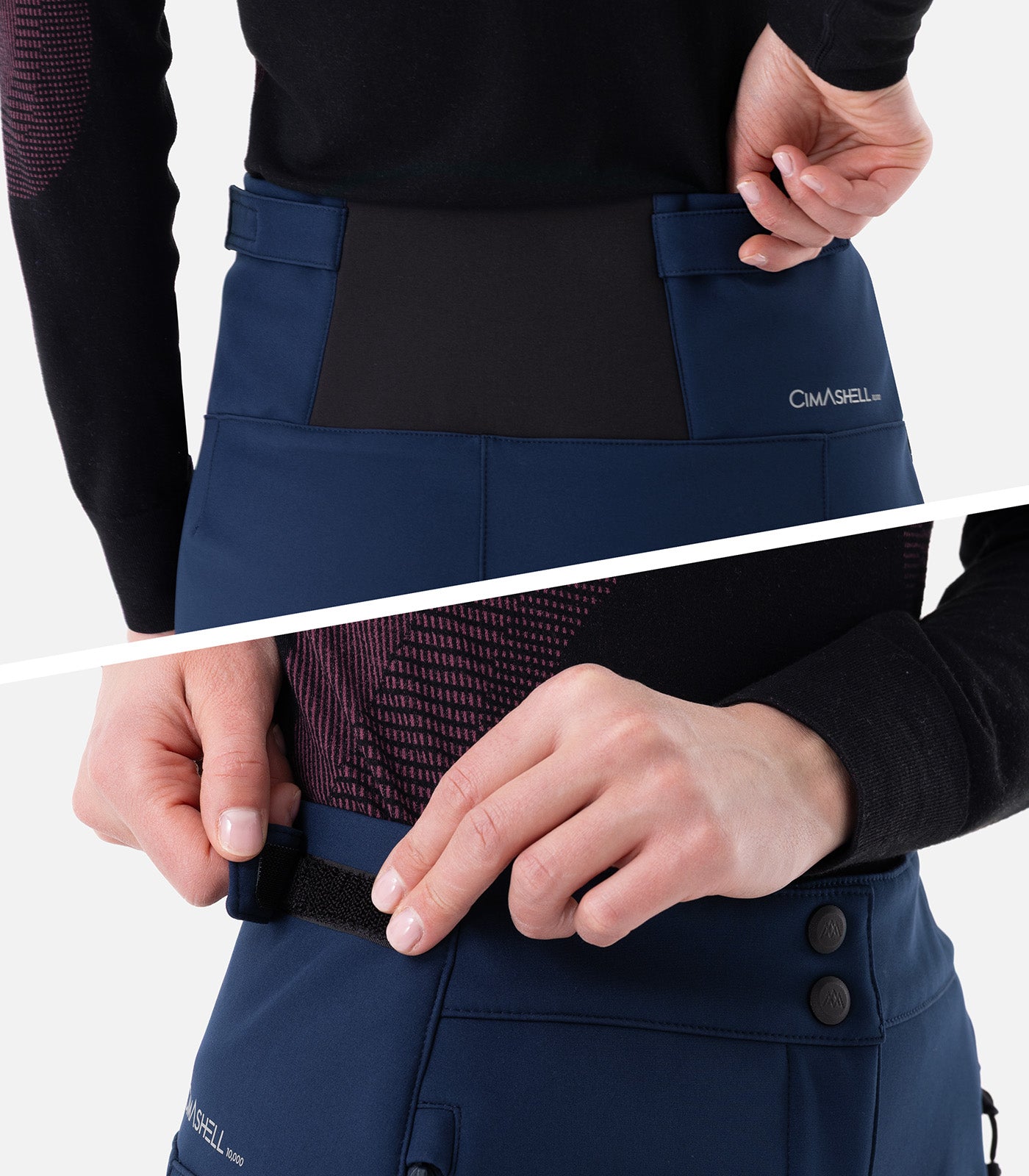 cimalp-snow-pant-court-5-f-pantalon-de-ski-femme-noir-court image 4