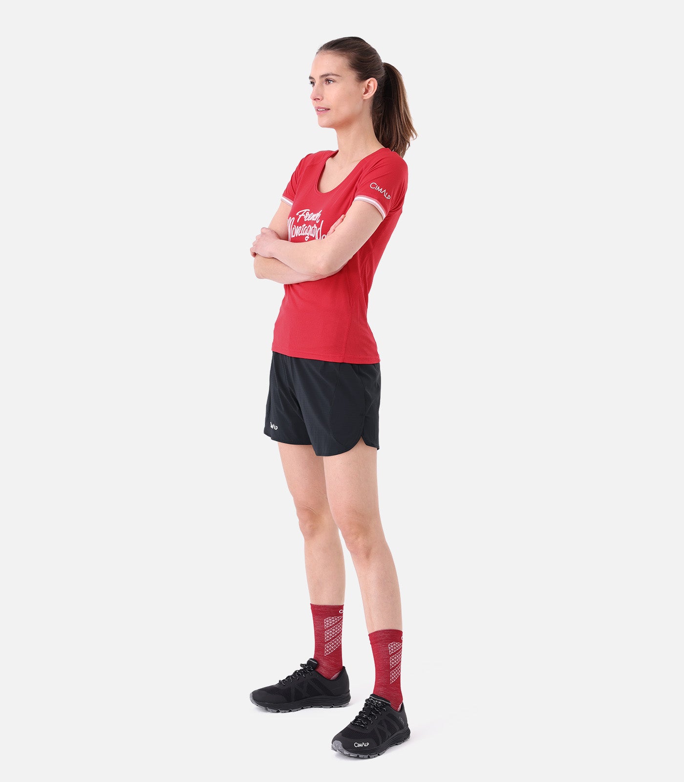cimalp-thabor-f-short-trail-2-en-1-femme-vert-canard image 2