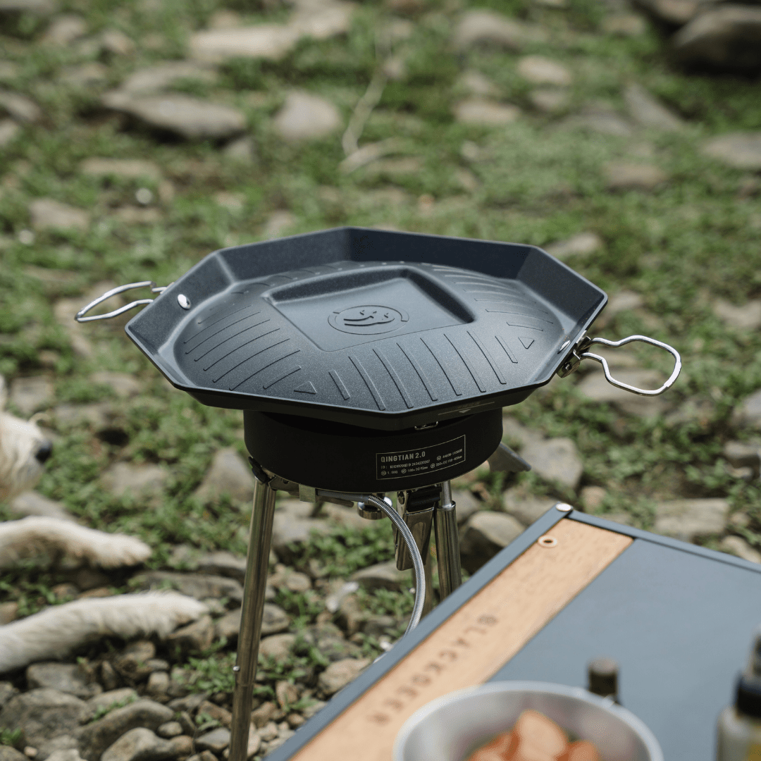 firemaple-sizzlepro-po-le-grill-camping-aluminium-double-zone image 3